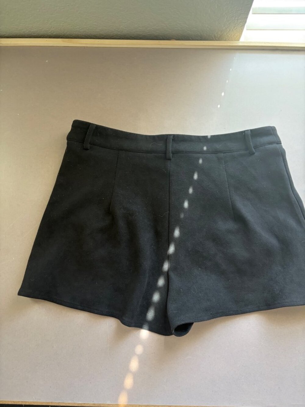 Black High-Waisted Shorts W/ Star Appliques & Stud Details - Picture 6 of 8